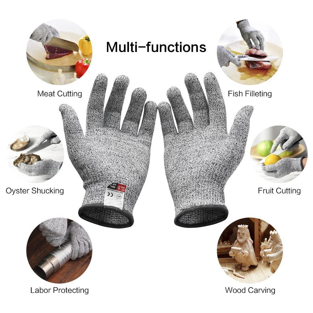 レベル5 HPPE耐切創手袋 キッチンガーデニング用耐切創ニ - Cut Resistant Glove のレビューと価格
