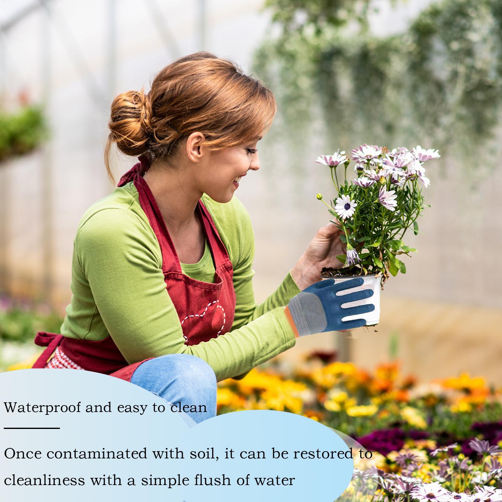 ガーデニンググローブ ラテックス防水園芸用手袋 滑り止め保護 - Gardening Glove Waterproof のレビューと価格