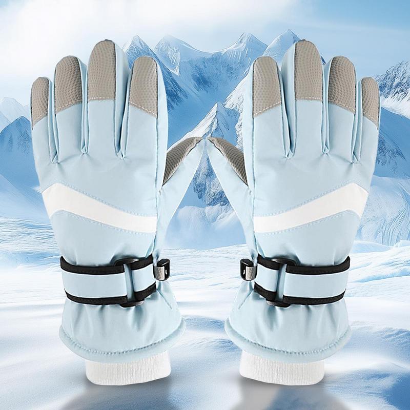 子供用防水断熱スノーボードグローブ、調節可能なウォームグロー - Winter Glove Insulated のレビューと価格