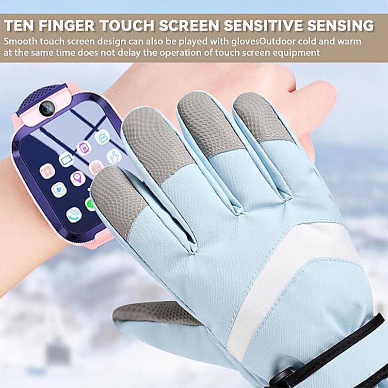 子供用防水断熱スノーボードグローブ、調節可能なウォームグロー - Winter Glove Insulated のレビューと価格