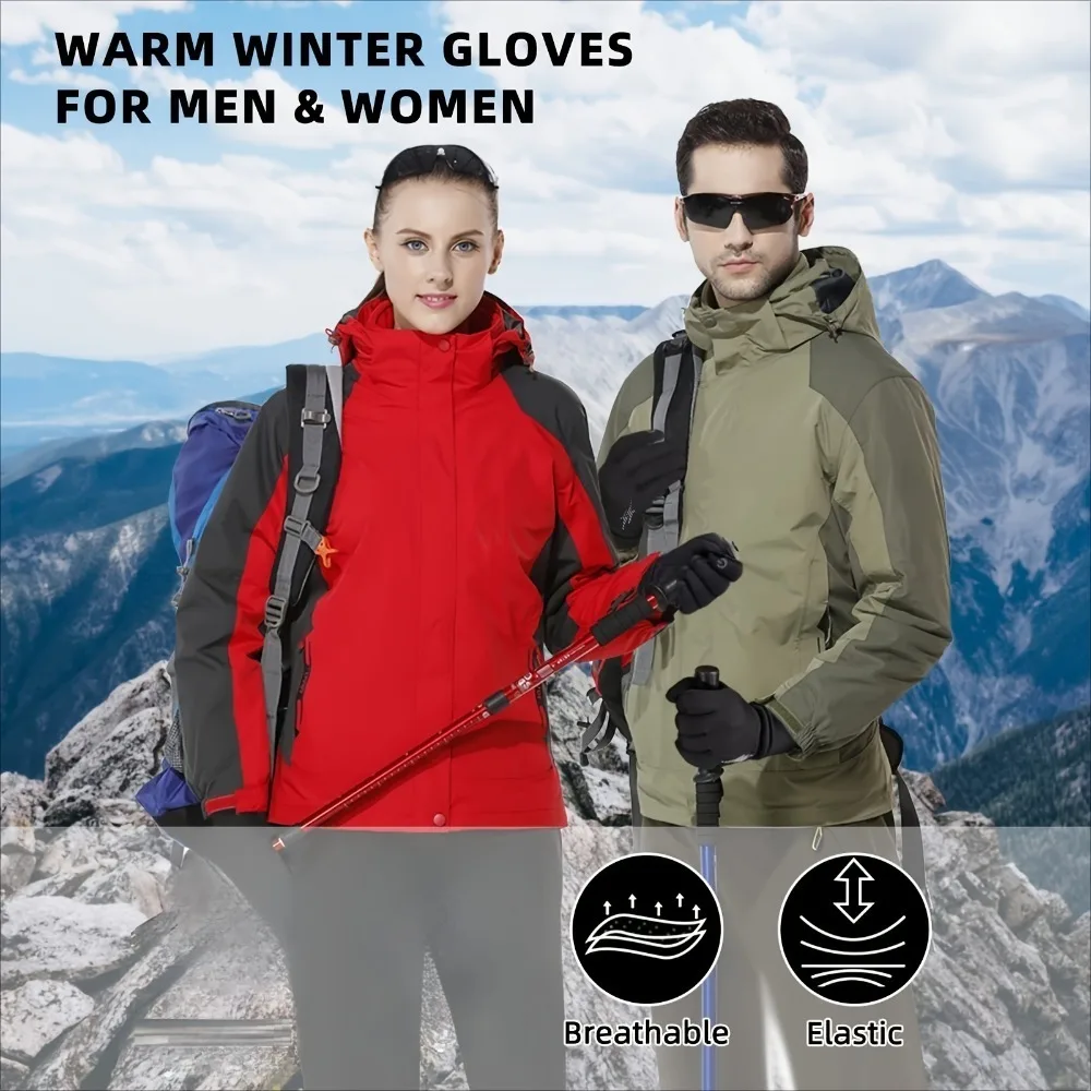 男女兼用 保温防風 タッチスクリーン対応 冬用グローブ ラン - Winter Glove Insulated のレビューと価格