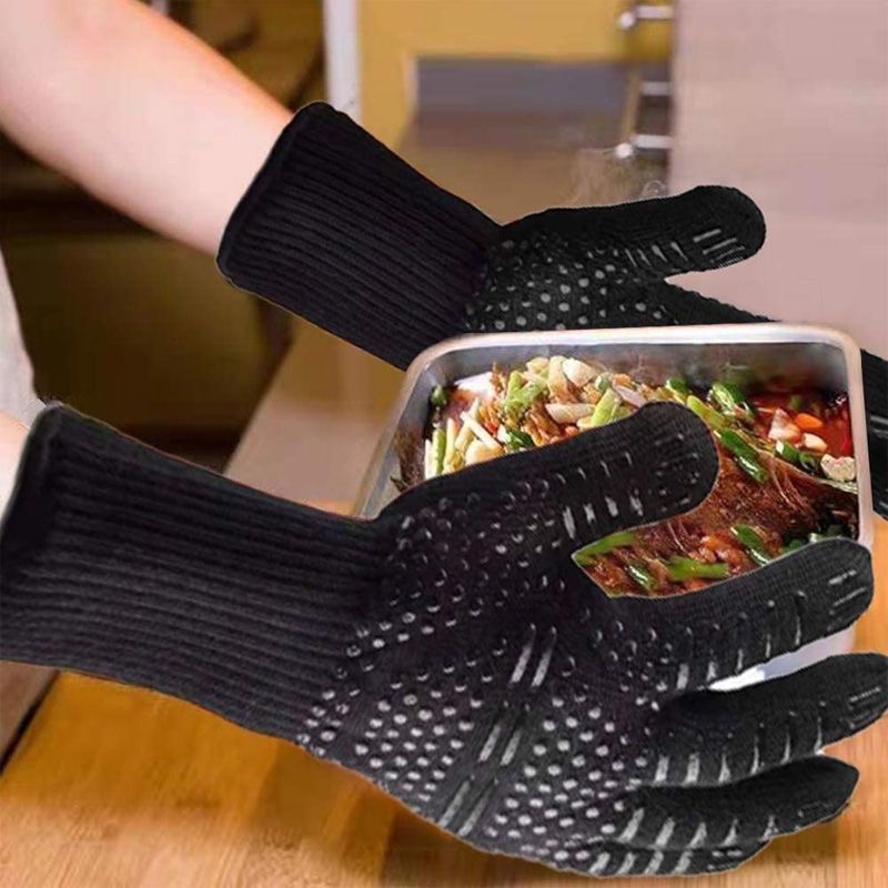 キッチンオーブン用シリコン保護手袋,耐熱性と爆発性,滑り止め - Oven Mitt Silicone のレビューと価格