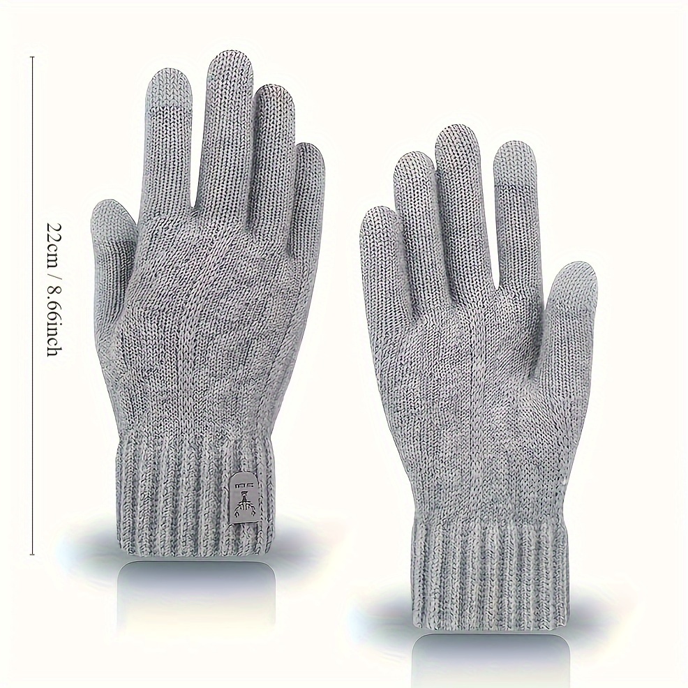 冬用ウール裏地付き女性用暖かい手袋、滑り止めフルフィンガーホ - Wool Glove Lined のレビューと価格