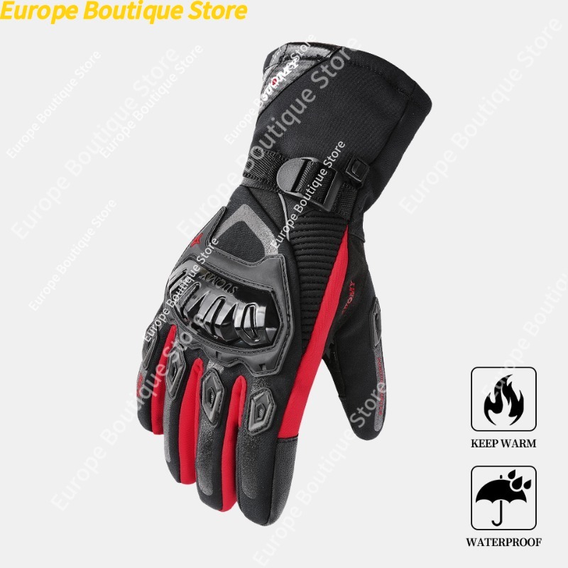 防水防風ノンスリップ冬用オートバイグローブ断熱耐摩耗性拡張カ - Winter Glove Insulated のレビューと価格