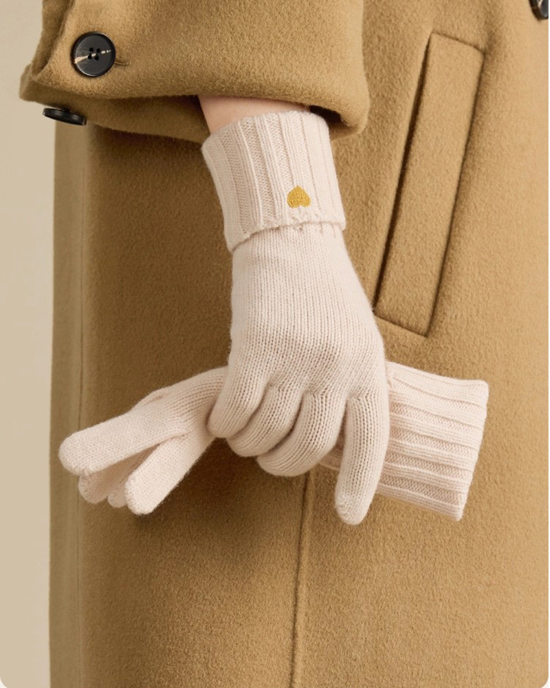 100% ウール冬用ビーニー帽子スカーフタッチスクリーン手袋 - Wool Glove Lined のレビューと価格