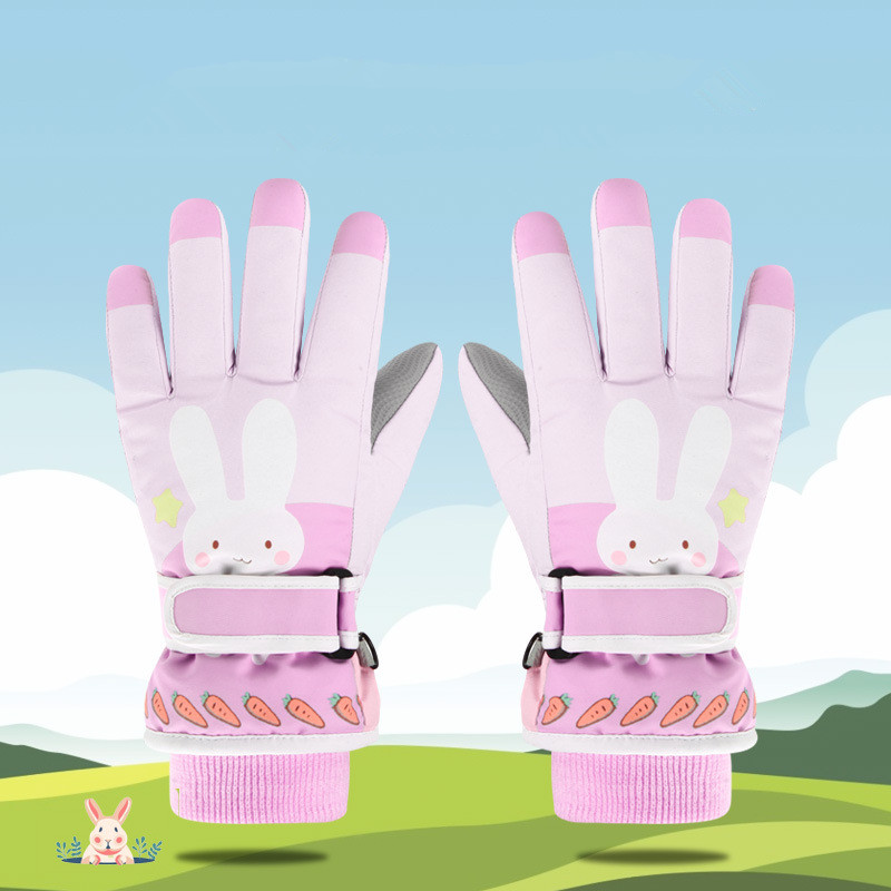 キッズウィンタースノースキーグローブ、防水防寒断熱アウトドア - Winter Glove Insulated のレビューと価格