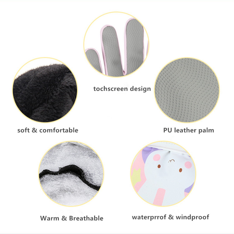 キッズウィンタースノースキーグローブ、防水防寒断熱アウトドア - Winter Glove Insulated のレビューと価格