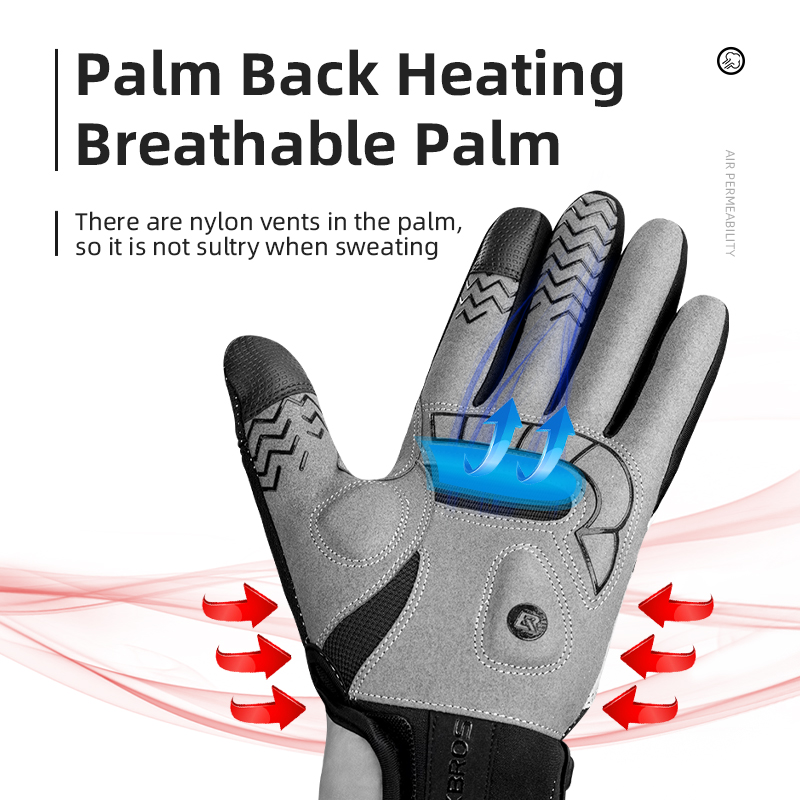 Rockbros-サイクリング用の電気加熱冬用グローブ、タッ - Heat Resistant Glove のレビューと価格