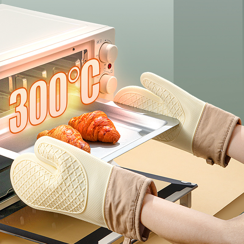 ヘビーデューティーシリコン耐熱オーブン手袋滑り止めベーキング - Oven Mitt Silicone のレビューと価格