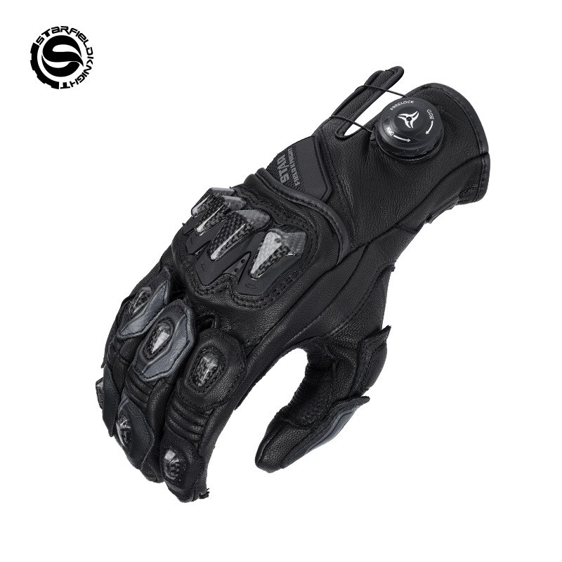 スターフィールドナイトオートバイグローブメンズゴートスキンレ - Motorcycle Glove Knuckle のレビューと価格