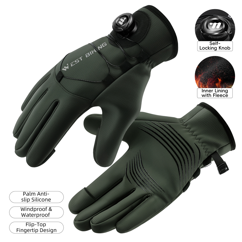 冬用バイクグローブ 磁気クイックリリース 断熱タッチスクリー - Winter Glove Insulated のレビューと価格
