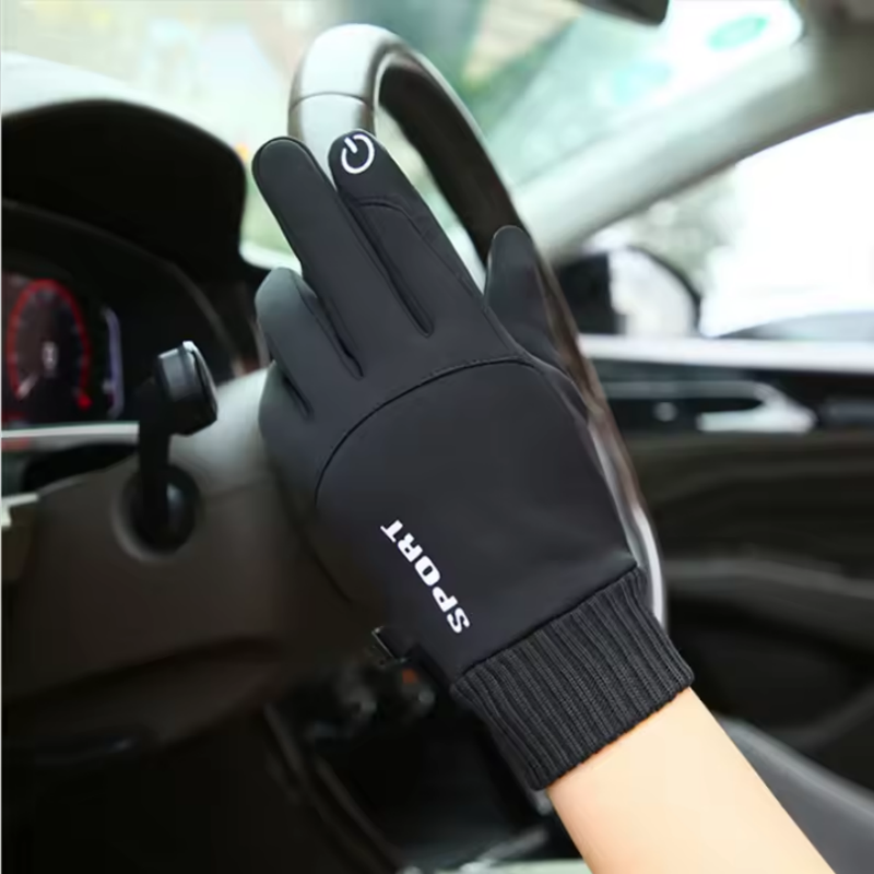 冬用手袋男性女性タッチスクリーン暖かい手袋防水防風サーマルグ - Leather Driving Glove のレビューと価格