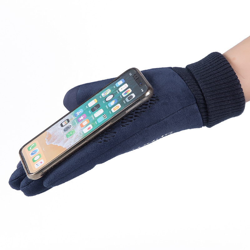 メンズスエードレザーぬいぐるみ,厚手のハーフフィンガータッチ - Leather Driving Glove のレビューと価格