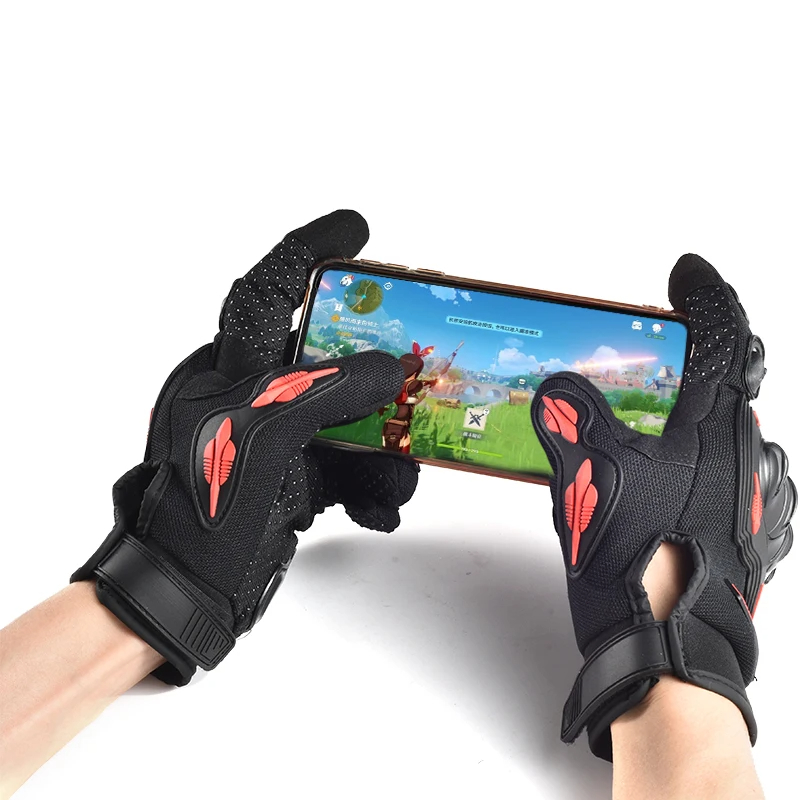 新しい男性用自転車オートバイグローブ、ハードナックル、タッチ - Motorcycle Glove Knuckle のレビューと価格