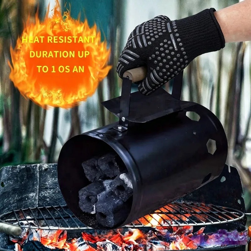 1個/1組のバーベキューグローブ、高温オーブングローブ、耐火 - Oven Mitt Silicone のレビューと価格