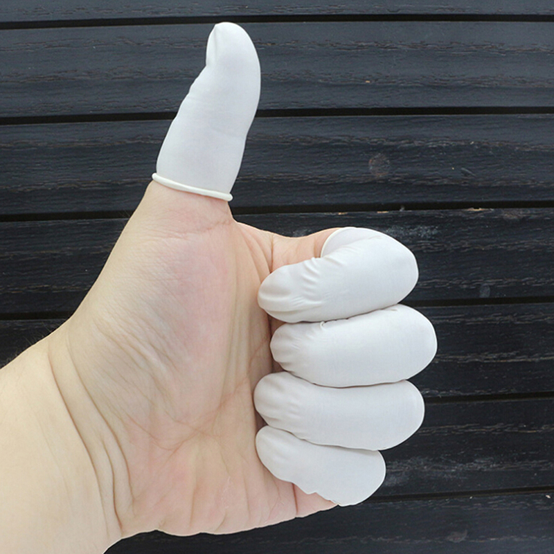 20/100 個使い捨てラテックスゴム指サックセット指先プロ - Latex Disposable Glove のレビューと価格