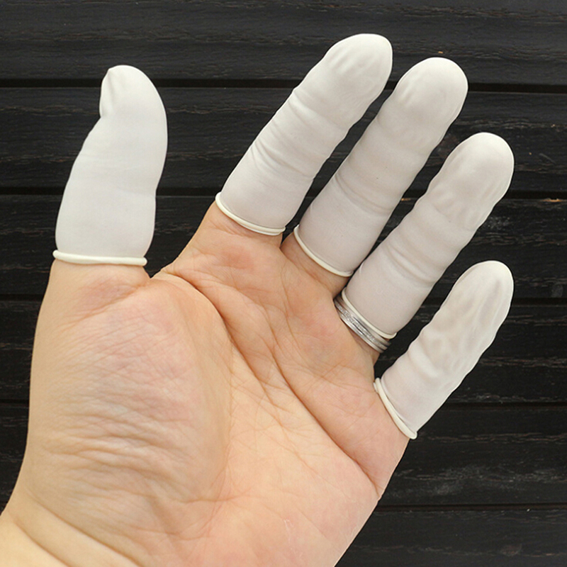 20/100 個使い捨てラテックスゴム指サックセット指先プロ - Latex Disposable Glove のレビューと価格