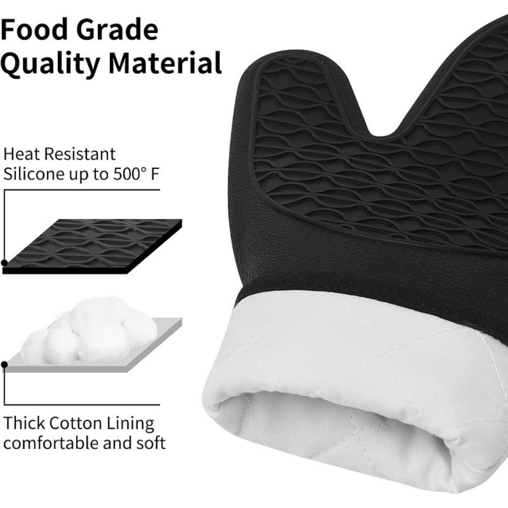 食品グレードシリコン製オーブンミット、ハニカム滑り止めグリッ - Oven Mitt Silicone のレビューと価格