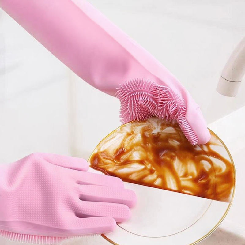食器洗いクリーニング手袋マジックシリコーンゴム食器洗い手袋家 - Dish Glove Rubber のレビューと価格