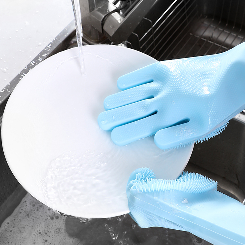 食器洗いクリーニング手袋マジックシリコーンゴム食器洗い手袋家 - Dish Glove Rubber のレビューと価格