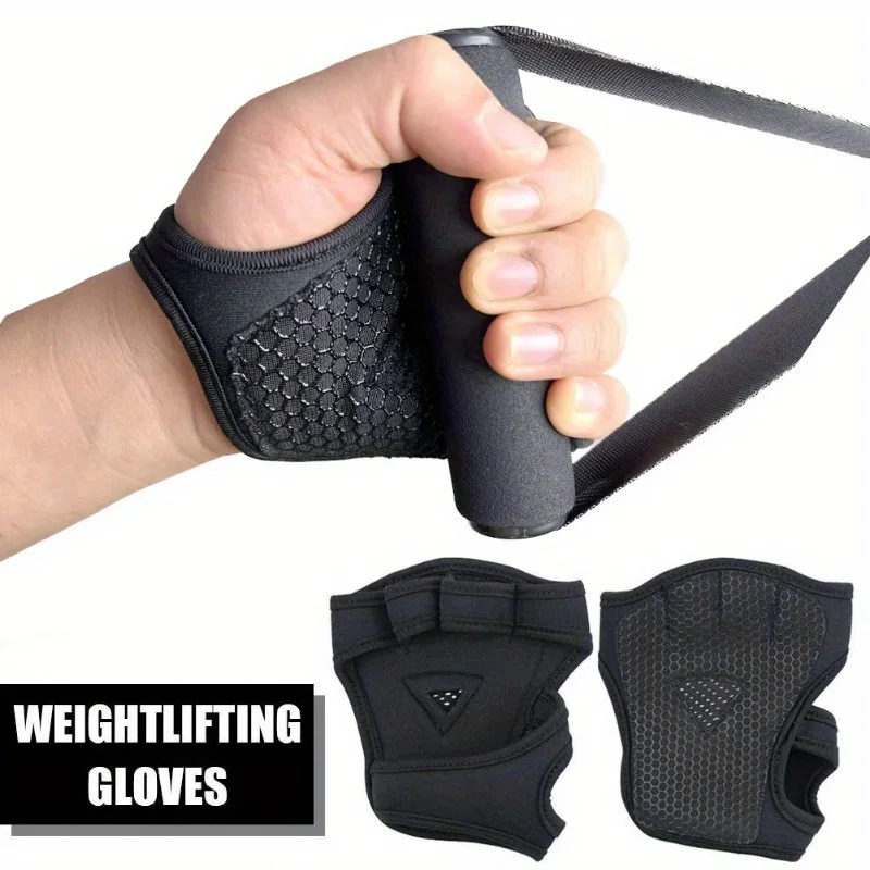 男性と女性のためのフィットネスグローブ,滑り止め,ハーフフィ - Workout Glove Gym のレビューと価格
