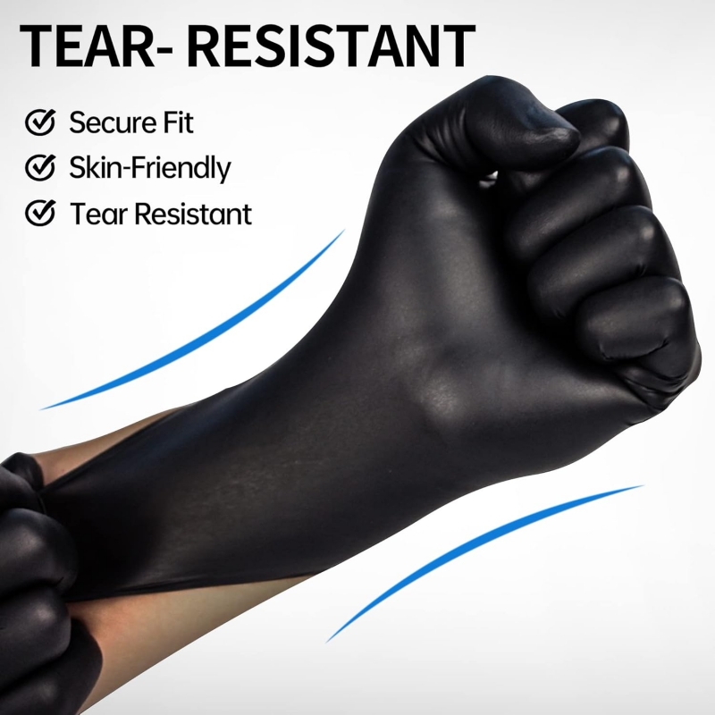 100 個黒ニトリル手袋使い捨てラテックスフリー産業安全作業 - Nitrile Mechanic Glove のレビューと価格