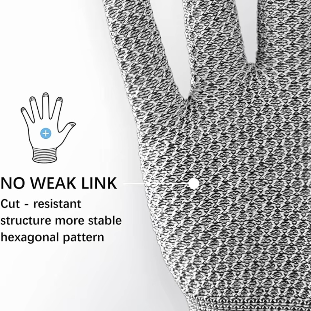 5段階保護耐切創手袋ガラス切断耐性高保護魚殺し用手袋プロフェ - Cut Resistant Glove のレビューと価格