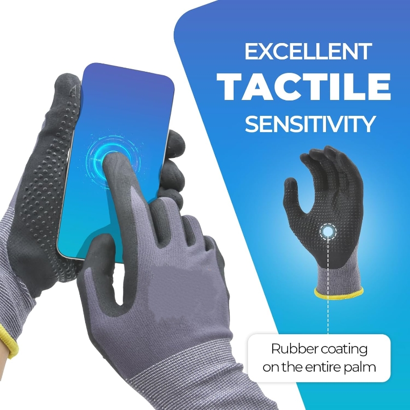 マイクロフォームニトリルコーティング安全作業用手袋、滑り止め - Nitrile Mechanic Glove のレビューと価格