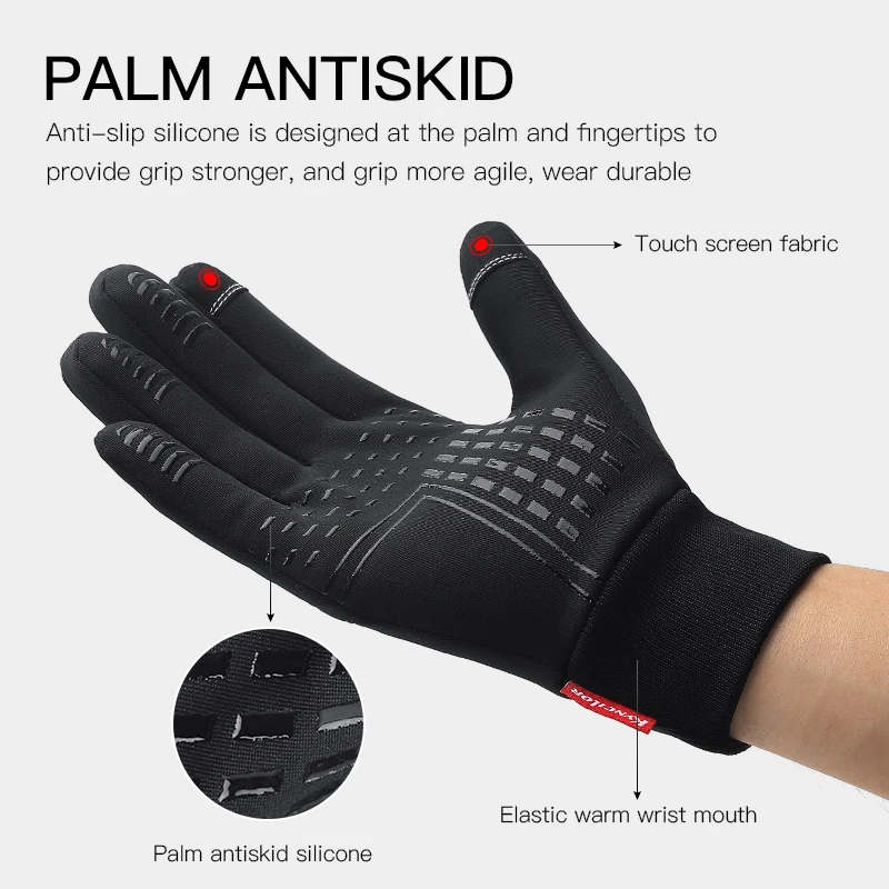 冬のアウトドアスポーツランニンググローブ暖かいタッチスクリー - Magic Touch Glove のレビューと価格