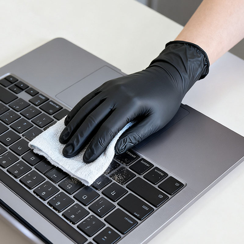 10/50/100 個黒使い捨てニトリル手袋ヘビーデューティ - Nitrile Mechanic Glove のレビューと価格