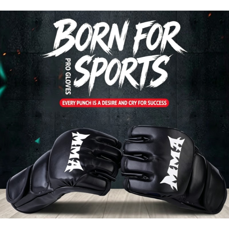 プロボクシングトレーニングフィットネスグローブハーフフィンガ - Motorcycle Glove Knuckle のレビューと価格