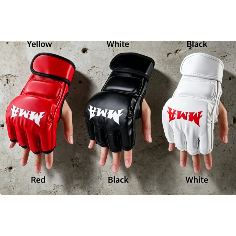 プロボクシングトレーニングフィットネスグローブハーフフィンガ - Motorcycle Glove Knuckle のレビューと価格